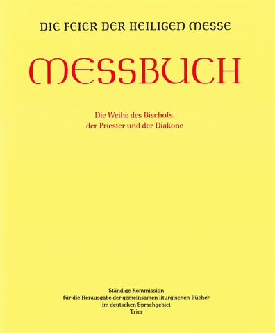 messbuch weihe